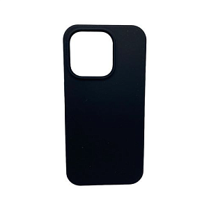 Кейс iPhone 15 Silicone Case без логотипа (№018) черный