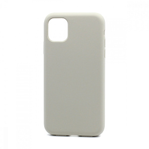 Кейс iPhone 11 Silicone Case без логотипа серый