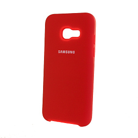 Силиконовый чехол для Samsung A320 Galaxy A3 (2017) оригинал красный