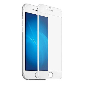 Защитное стекло IPhone 6/6s 6D белое