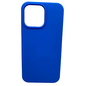 Кейс iPhone 15 Pro Silicone Case без логотипа (№020) синий