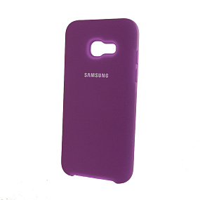 Силиконовый чехол для Samsung A320 Galaxy A3 (2017) оригинал фиолетовый
