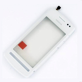 Сенсор для телефона Nokia 600 в сборе Белый