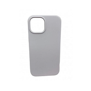 Кейс iPhone 15 Silicone Case без логотипа (№009) белый