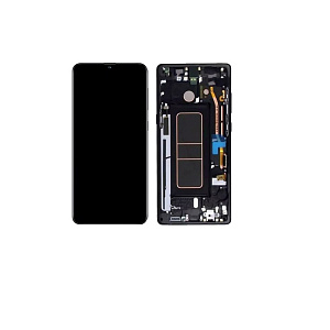 Дисплей для телефона Samsung A015F/M015F (A01/M01) модуль Черный (Широкий коннектор) - Оригинал - Во