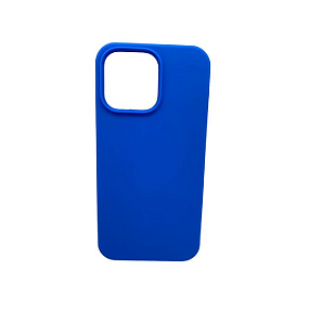 Кейс iPhone 15 Pro Silicone Case без логотипа (№008) темно-синий