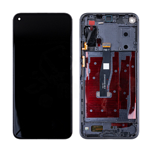 Дисплей для телефона Huawei Honor 20 Pro (YAL-L41) модуль с рамкой Черный - Оригинал