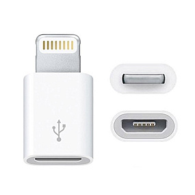 Переходник micro USB (мама) - lightning (папа)